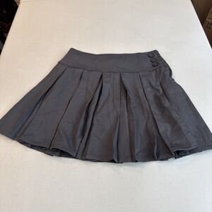 Bienzoe Girls Gray Pleated School Uniform Skort Adjustable Waist Size 7 EB3022